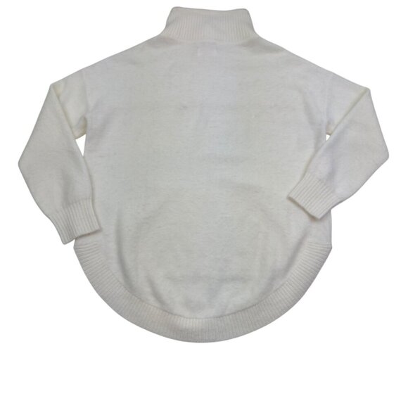 Lou & Grey Mock/Funnel Neck Cream Soft and Cozy Pullover Sweater Women's Size M - Picture 4 of 6